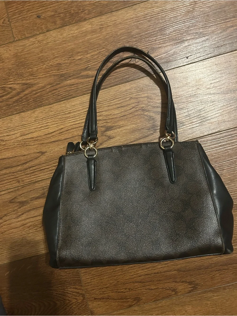 Coach Christie Carryall Black Shoulder Bag small